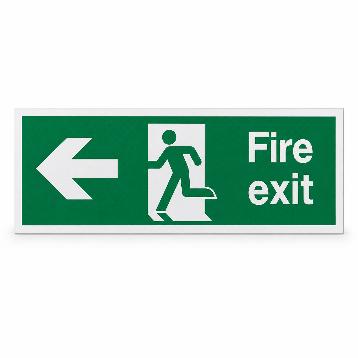 Fire Exit Left Arrow Sign