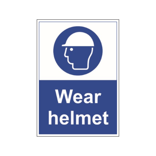 Mandatory sign - Wear Helmet