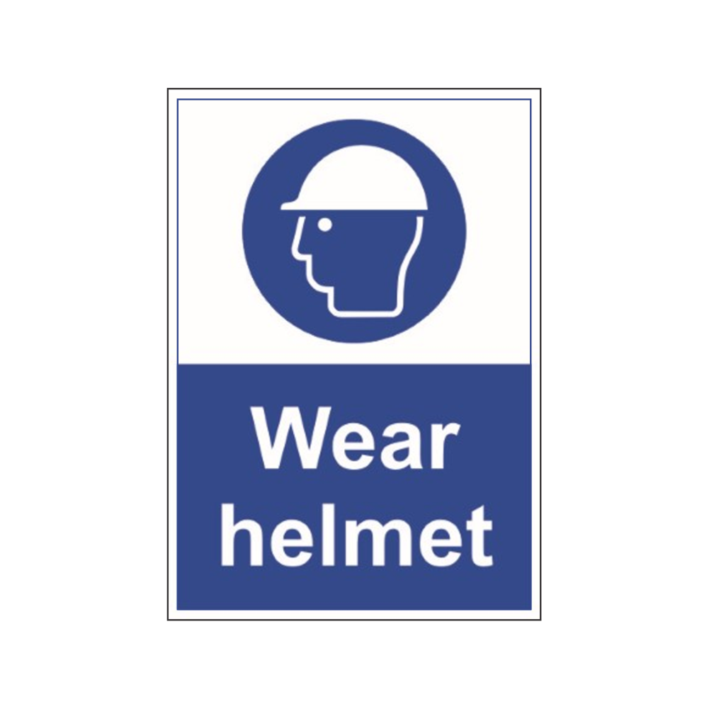 Mandatory sign – Wear Helmet
